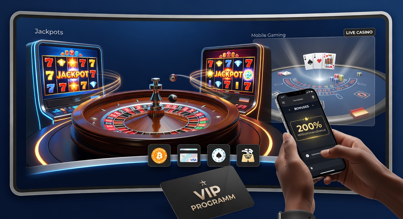 Bunte Slot-Maschinen mit leuchtenden Jackpots und mobilen Smartphones in einem modernen Online-Casino-Umfeld