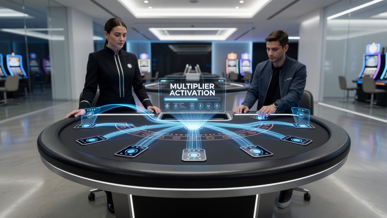 Multiplikator-Aktivierungen durch biometrische Pfade in mobilen Walzen und Blackjack