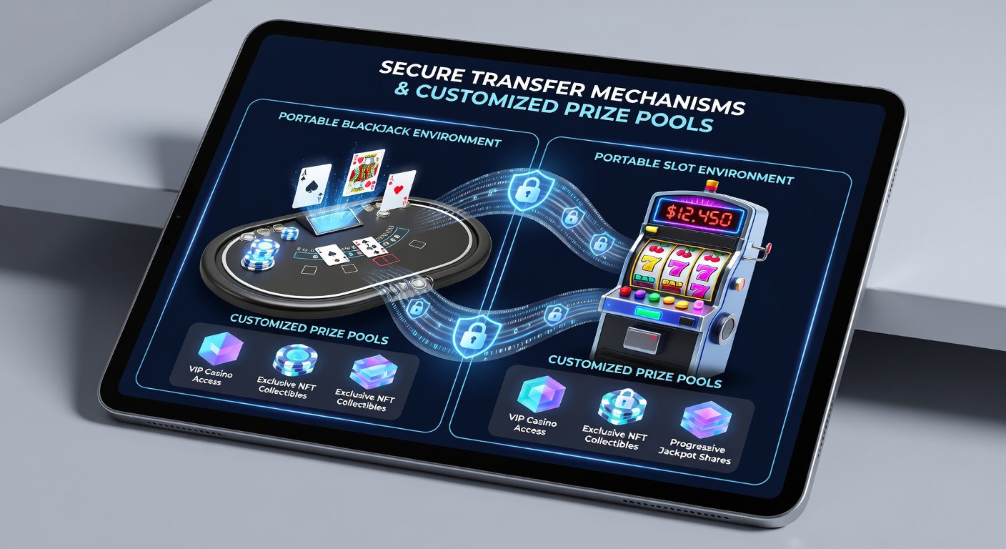 Mobile Blackjack- und Slot-Sessions mit integrierten Preispools und Transfers