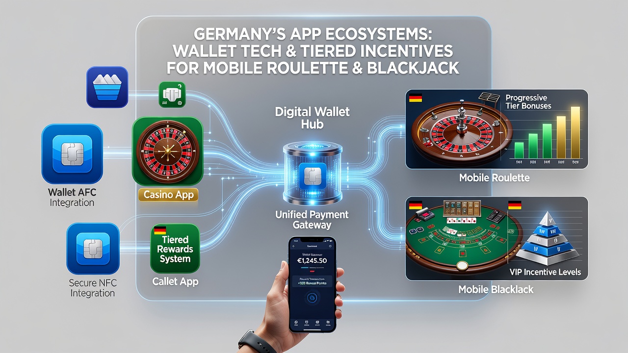 Mobile Blackjack- und Roulette-Tische mit Wallet- und VIP-Stufen in deutschen Apps