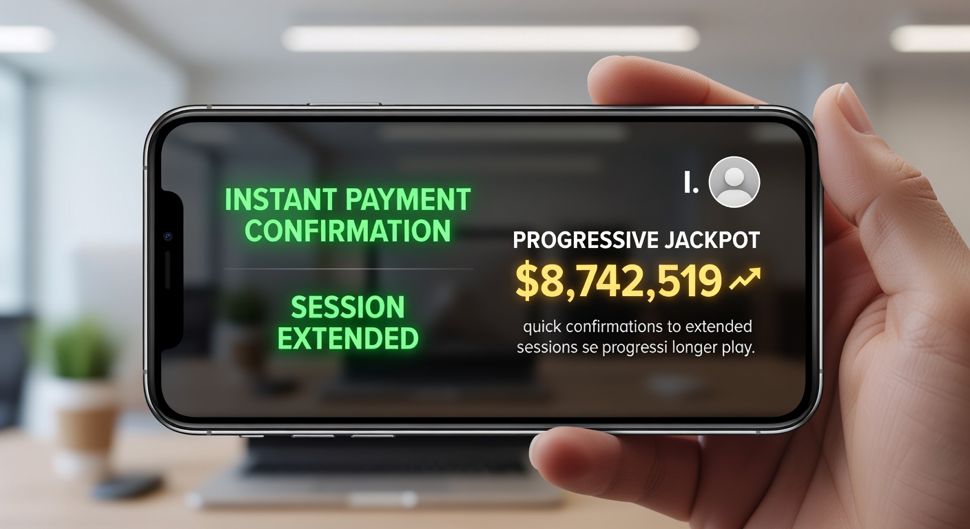 Live Dealer Blackjack Tisch in einer mobilen App mit Echtzeit Zahlungsbestätigung