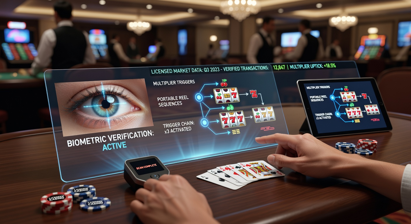 Biometrische Verifizierung auf mobilen Casino-Geräten mit Walzen und Kartentischen