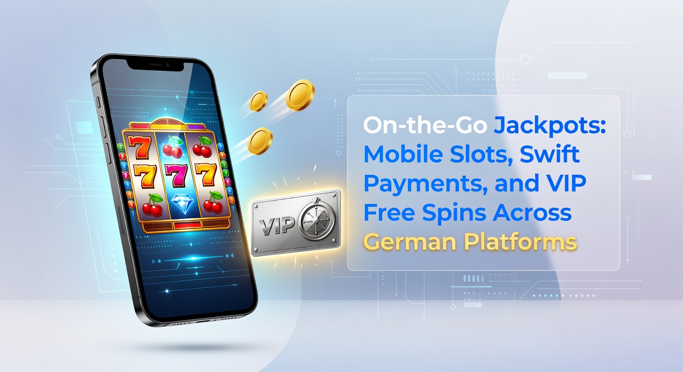 Smartphone mit leuchtenden Slot-Maschinen und Jackpot-Symbolen auf einem deutschen Casino-App-Hintergrund