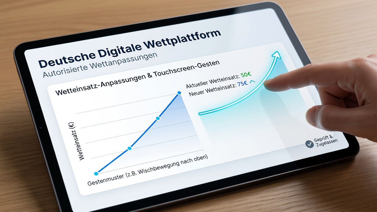 Beispielhafte Darstellung von Gestenmustern und Einsatzanpassungen in mobilen Simulationen